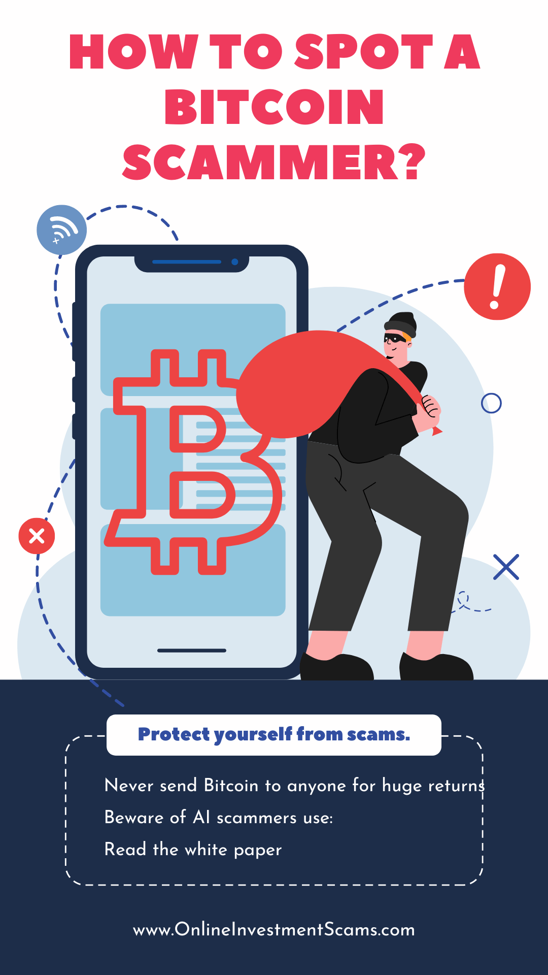 how to spot bitcoin scammers