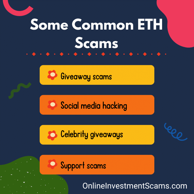 Some Common ETH Scams